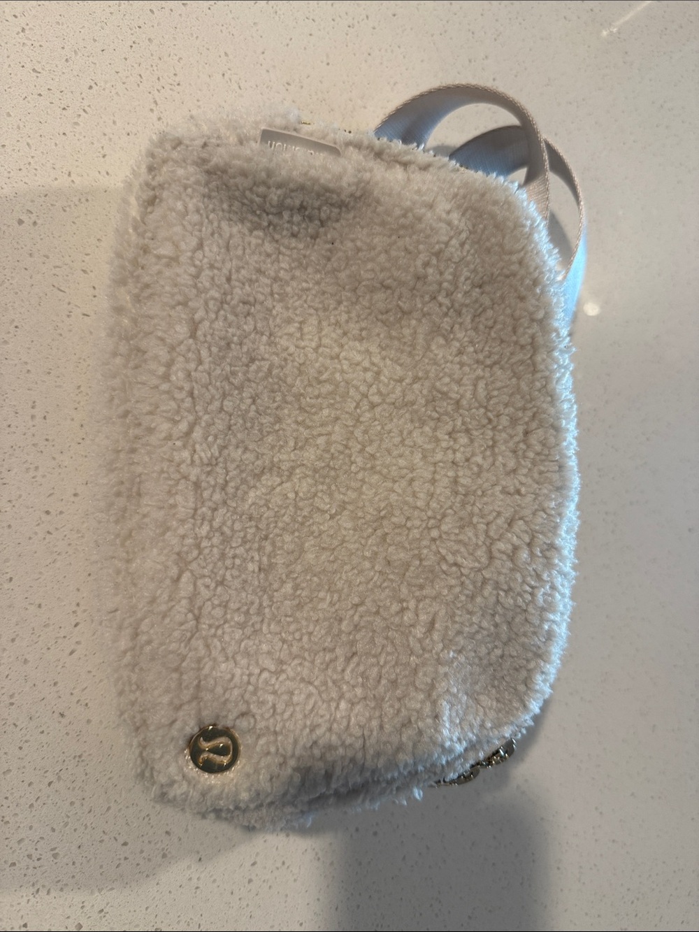 Lululemon Cream Sherpa Crossbody Bag - Women